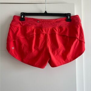 Size 12 2.5”- lululemon athletica Women's carnation Red Shorts